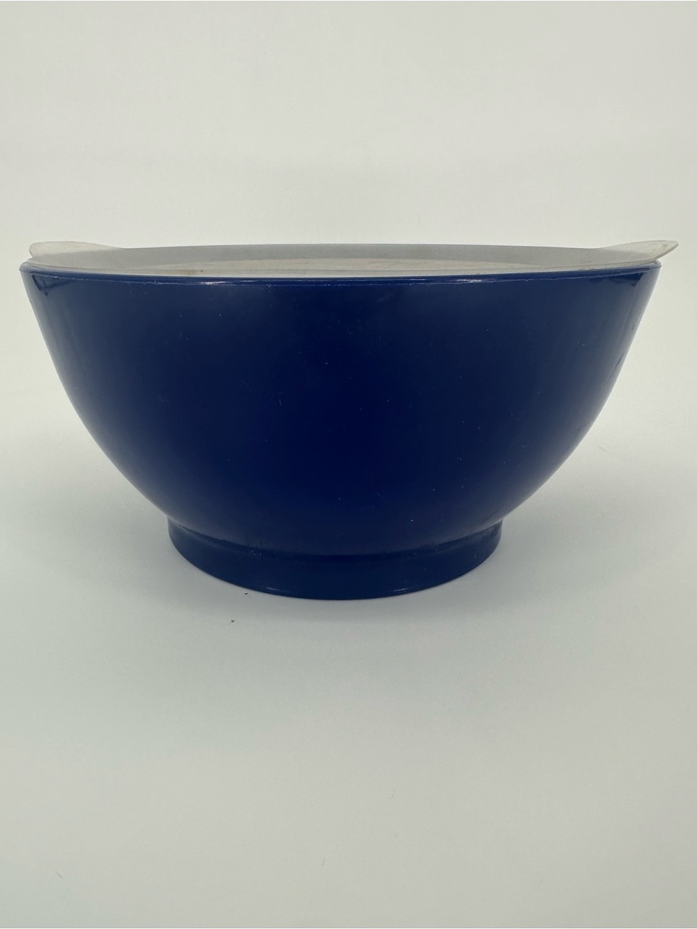 Vintage Cali Bowl with Lid 2008 Smartlip Blue Party Serveware